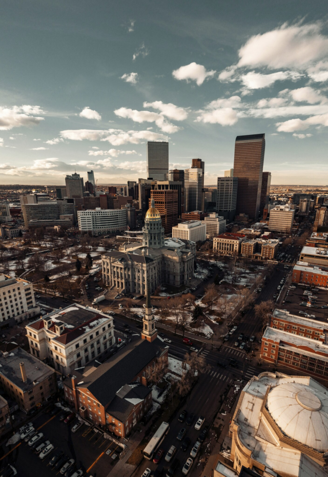 Birdseye view of Denver